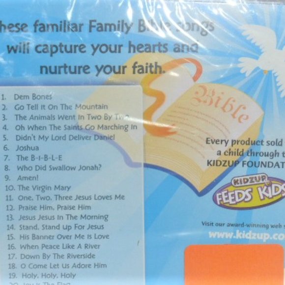 Kidzup Family BIBLE SONGS Cd Music Cd Animals Tell it on the Mountain Dem Bones - Picture 3 of 4